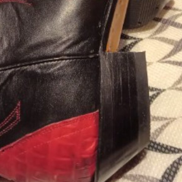 Leather Cowboy Boots - Men's 8/Women's 10 - Picture 6 of 16